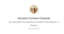 Logo of Alcohol Content Checker