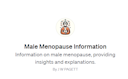 Logo of Male Menopause Information