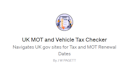 Logo of UK Mot and Tax Checker